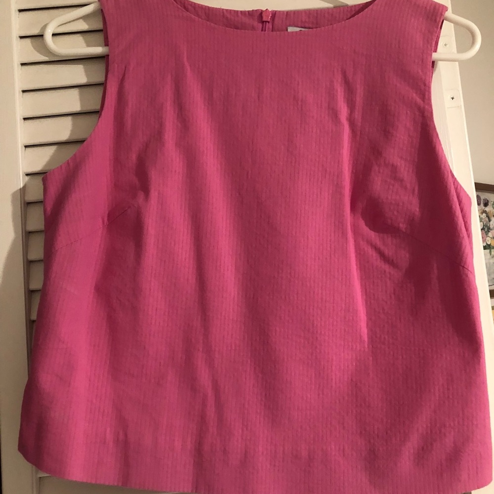 Lilly Pulitzer Structured Pink Sleeveless Top